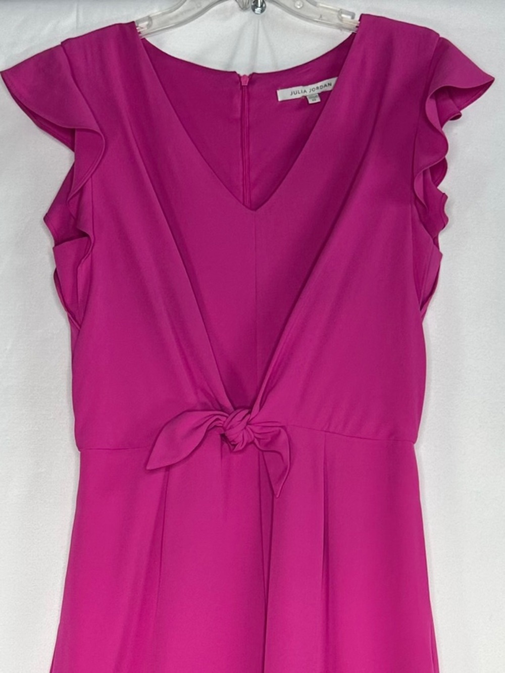 julia jordan Magenta Tie-Front Wide-Leg Jumpsuit  Sz 12‎ - Picture 9 of 9